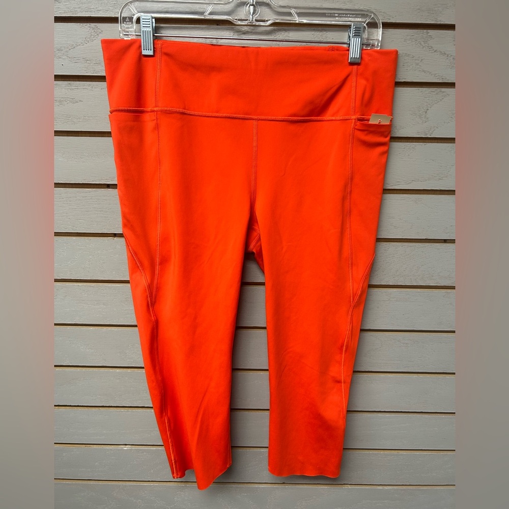 Athleta Neon Orange Performance Leggings